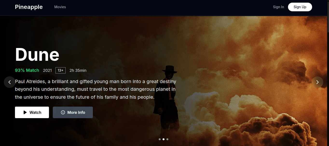 Pineapple : Application de Streaming